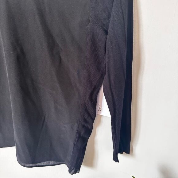 NWT Bailey / 44 Black Fencing Silk Top Size XS - Picture 4 of 7